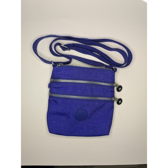 Kipling Keiko Crossbody Bag Purse Mini Endless Plum Deep Purple 3 Zip Great Gift - Picture 1 of 7